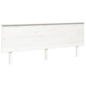 vidaXL Sänggavel vit 204x6x82,5 cm massiv furu - Bild 2