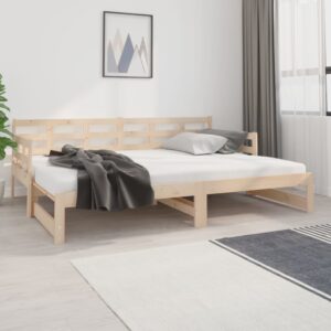 vidaXL Bäddsoffa massiv furu 2x(80x200) cm - Bild 3