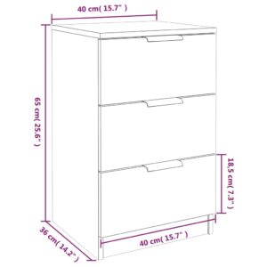 vidaXL Sängbord 2 st svart 40x36x65 cm - Bild 10