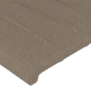 vidaXL Sänggavel taupe 90x5x78/88 cm tyg - Bild 4