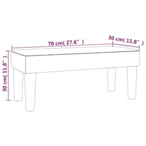 vidaXL Bänk svart 70x30x30 cm konstläder - Bild 7