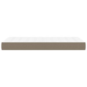 vidaXL Pocketresårmadrass taupe 100x200x20 cm tyg - Bild 4