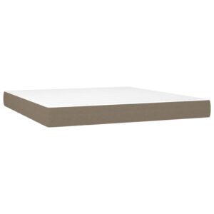 vidaXL Pocketresårmadrass taupe 160x200x20 cm tyg - Bild 2