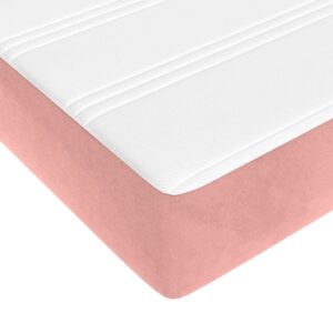 vidaXL Pocketresårmadrass rosa 180x200x20 cm sammet - Bild 5