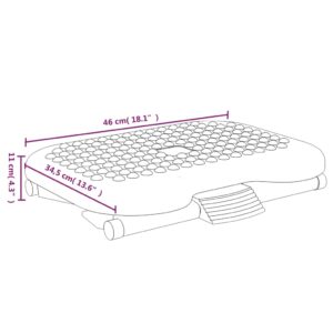vidaXL Fotstöd svart 46x34,5x11 cm - Bild 9