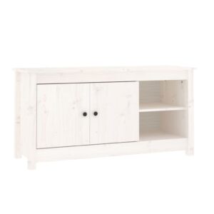 vidaXL Tv-bänk vit 103x36,5x52 cm massiv furu - Bild 2