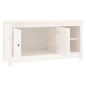 vidaXL Tv-bänk vit 103x36,5x52 cm massiv furu - Bild 4