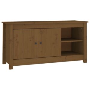 vidaXL Tv-bänk honungsbrun 103x36,5x52 cm massiv furu - Bild 2