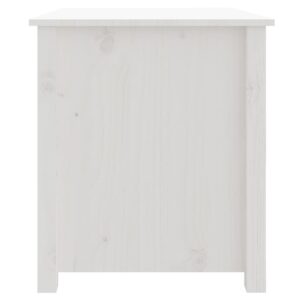 vidaXL Soffbord vit 71x49x55 cm massiv furu - Bild 8