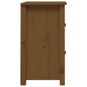 vidaXL Sängbord honungsbrun 40x35x61,5 cm massiv furu - Bild 5