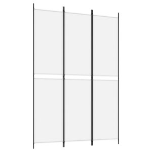 vidaXL Rumsavdelare 3 paneler vit 150x220 cm tyg - Bild 2