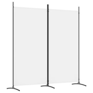 vidaXL Rumsavdelare 2 panel vit 175x180 cm tyg - Bild 2