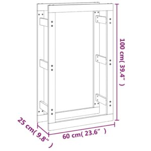 vidaXL Vedställ honungsbrun 60x25x100 cm massiv furu - Bild 8