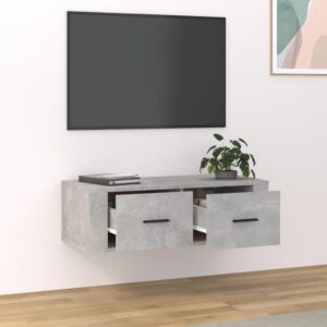 vidaXL TV-väggskåp betonggrå 80x36x25 cm konstruerat trä - Bild 3