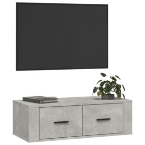 vidaXL TV-väggskåp betonggrå 80x36x25 cm konstruerat trä - Bild 4