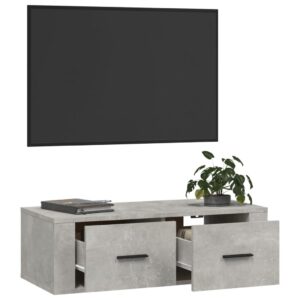 vidaXL TV-väggskåp betonggrå 80x36x25 cm konstruerat trä - Bild 5