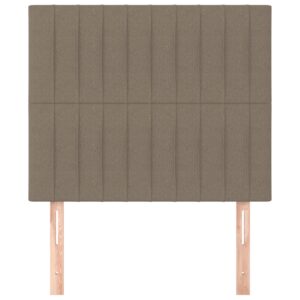 vidaXL Huvudgavlar 2 st taupe 100 x 5 x 78/88 cm tyg - Bild 3