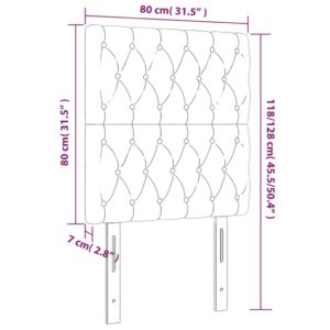 vidaXL Huvudgavlar 2 st svart 80x7x78/88 cm tyg - Bild 8