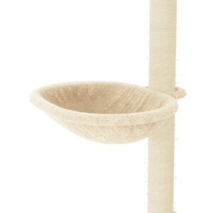 vidaXL Klösträd med klöspelare sisal gräddvit 96 cm - Bild 7