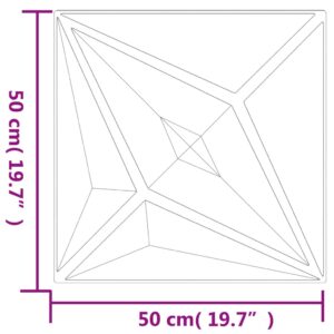 vidaXL Väggpaneler 48 st svart 50x50 cm XPS 12 m² stjärna - Bild 7