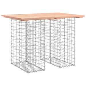 vidaXL Trädgårdsbänk gabion-design 100x70x72 cm massivt douglasträ - Bild 2