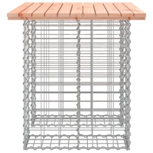 vidaXL Trädgårdsbänk gabion-design 100x70x72 cm massivt douglasträ - Bild 4