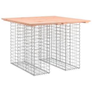 vidaXL Trädgårdsbänk gabion-design 100x102x72 cm massivt douglasträ - Bild 2