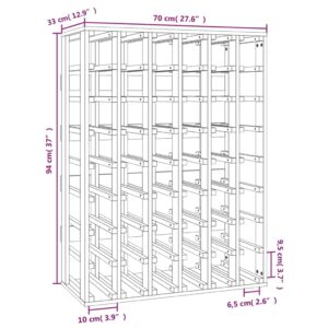 vidaXL Vinställ 70x33x94 cm massiv furu - Bild 7