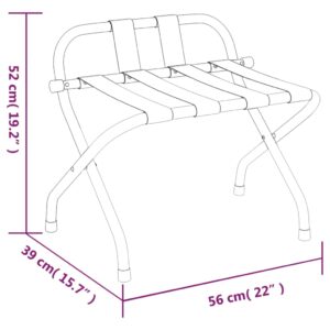 vidaXL Bagagehylla med ryggstöd svart 56x39x52 cm - Bild 8