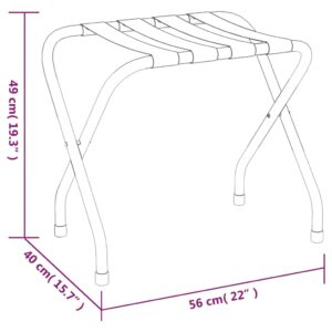 vidaXL Bagagehylla svart 56x40x49 cm - Bild 7