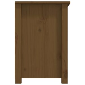 vidaXL Tv-bänk honungsbrun 79x35x52 cm massiv furu - Bild 8