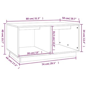 vidaXL Soffbord 80x50x40 cm massivt furu - Bild 8