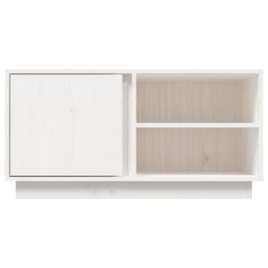 vidaXL Tv-bänk vit 80x35x40,5 cm massiv furu - Bild 6