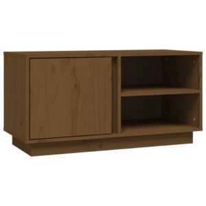 vidaXL Tv-bänk honungsbrun 80x35x40,5 cm massiv furu - Bild 2