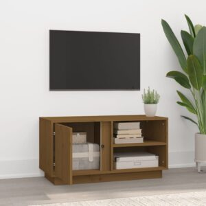 vidaXL Tv-bänk honungsbrun 80x35x40,5 cm massiv furu - Bild 3