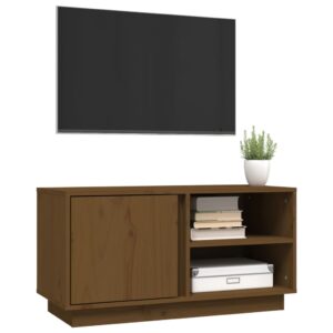 vidaXL Tv-bänk honungsbrun 80x35x40,5 cm massiv furu - Bild 4