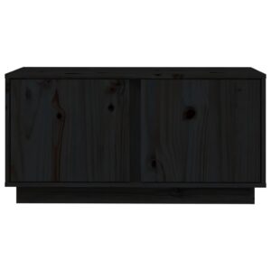 vidaXL Tv-bänk svart 80x35x40,5 cm massiv furu - Bild 6