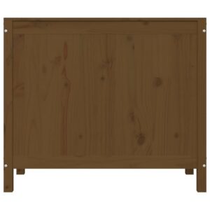 vidaXL Tvättkorg honungsbrun 88,5x44x76 cm massiv furu - Bild 6