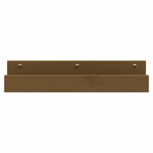 vidaXL Väggskåp 2 st honungsbrun 50x12x9 cm massiv furu - Bild 4