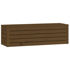 vidaXL Förvaringslåda honungsbrun 109x36,5x33 cm massiv furu - Bild 5