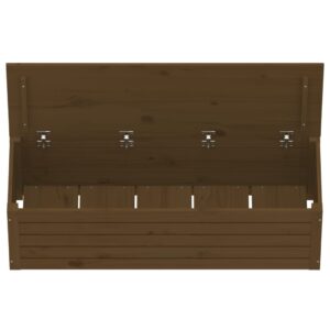 vidaXL Förvaringslåda honungsbrun 109x36,5x33 cm massiv furu - Bild 8