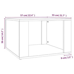 vidaXL Sängbord sonoma-ek 57x55x36 cm konstruerat trä - Bild 8