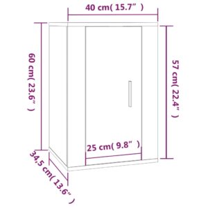 vidaXL Väggmonterade tv-skåp 2 st Sonoma ek 40x34,5x60 cm - Bild 12