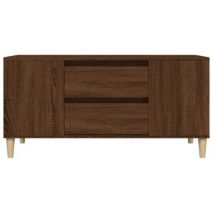 vidaXL Tv-bänk brun ek 102x44,5x50 cm konstruerat trä - Bild 7