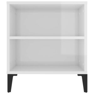 vidaXL Tv-bänk vit högglans 102x44,5x50 cm konstruerat trä - Bild 8