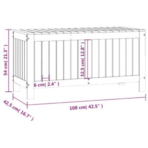 vidaXL Förvaringslåda honungsbrun 108x42,5x54 cm massiv furu - Bild 10