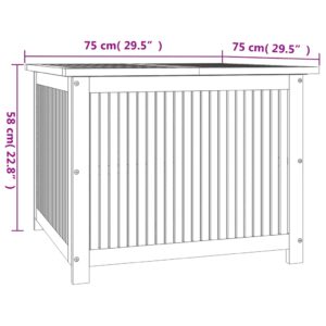 vidaXL Dynbox 75x75x58 cm massivt akaciaträ - Bild 7