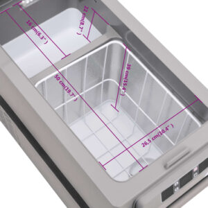 vidaXL Kylbox med handtag 55 L svart och grå PP & PE - Bild 12