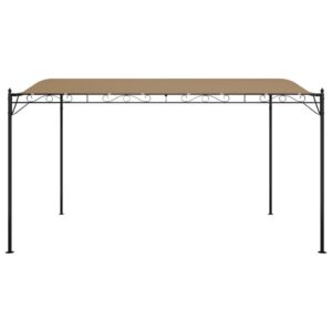 vidaXL Paviljong taupe 4x3 m 180 g/m² tyg och stål - Bild 3