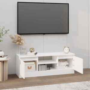 vidaXL TV-bänk med dörr vit 102x30x36 cm - Bild 3